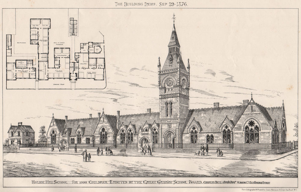 Holme Hill School, Great Grimsby School Board; Charles Bell Architect 1876